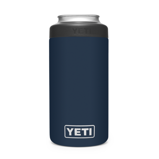 tall boy colster yeti beer tall can holder navy