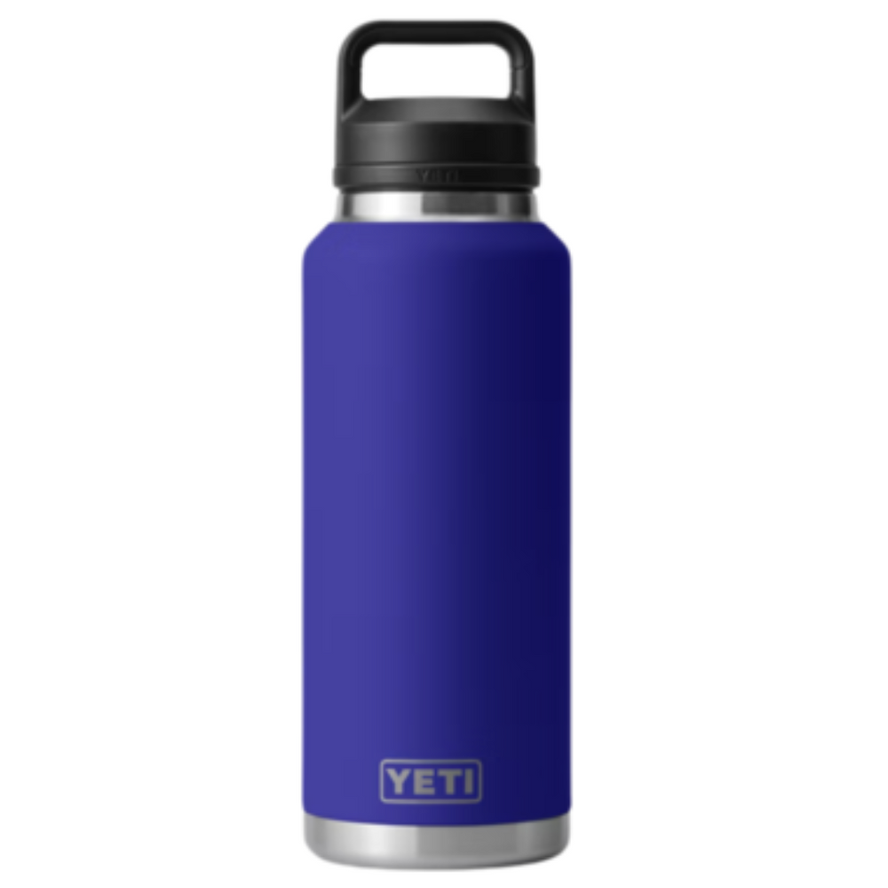 
                
                    Load image into Gallery viewer, YETI 46 oz/1.36L bottle in offshore blue with chug cap
                
            