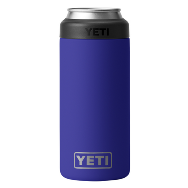 tall boy colster yeti beer tall can holder offshore blue
